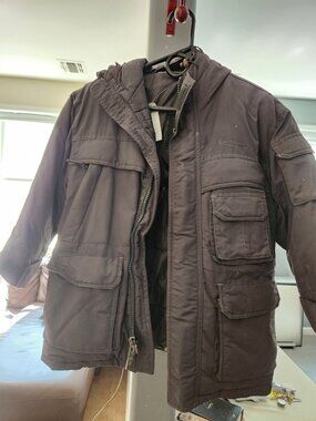 KANI GOLD Authentic Collection kids Puffer Parka Jacket Size 8 grey